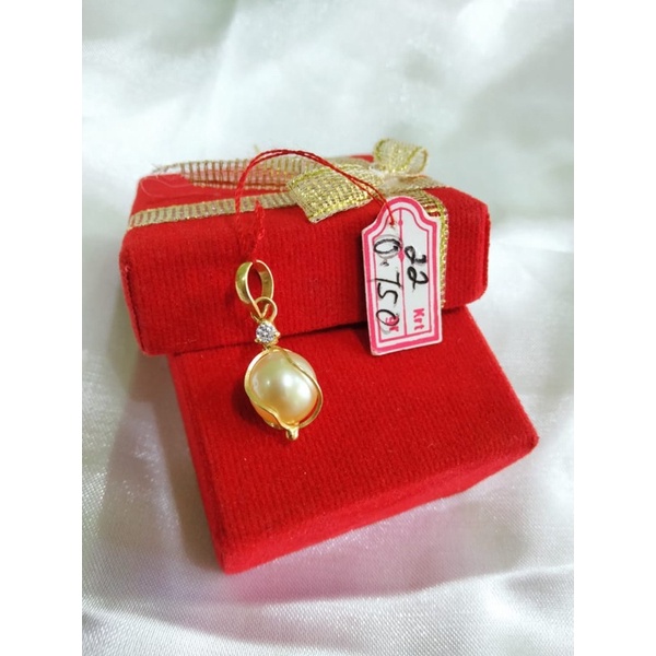 LIONTIN EMAS MUTIARA LAUT - EMAS ASLI