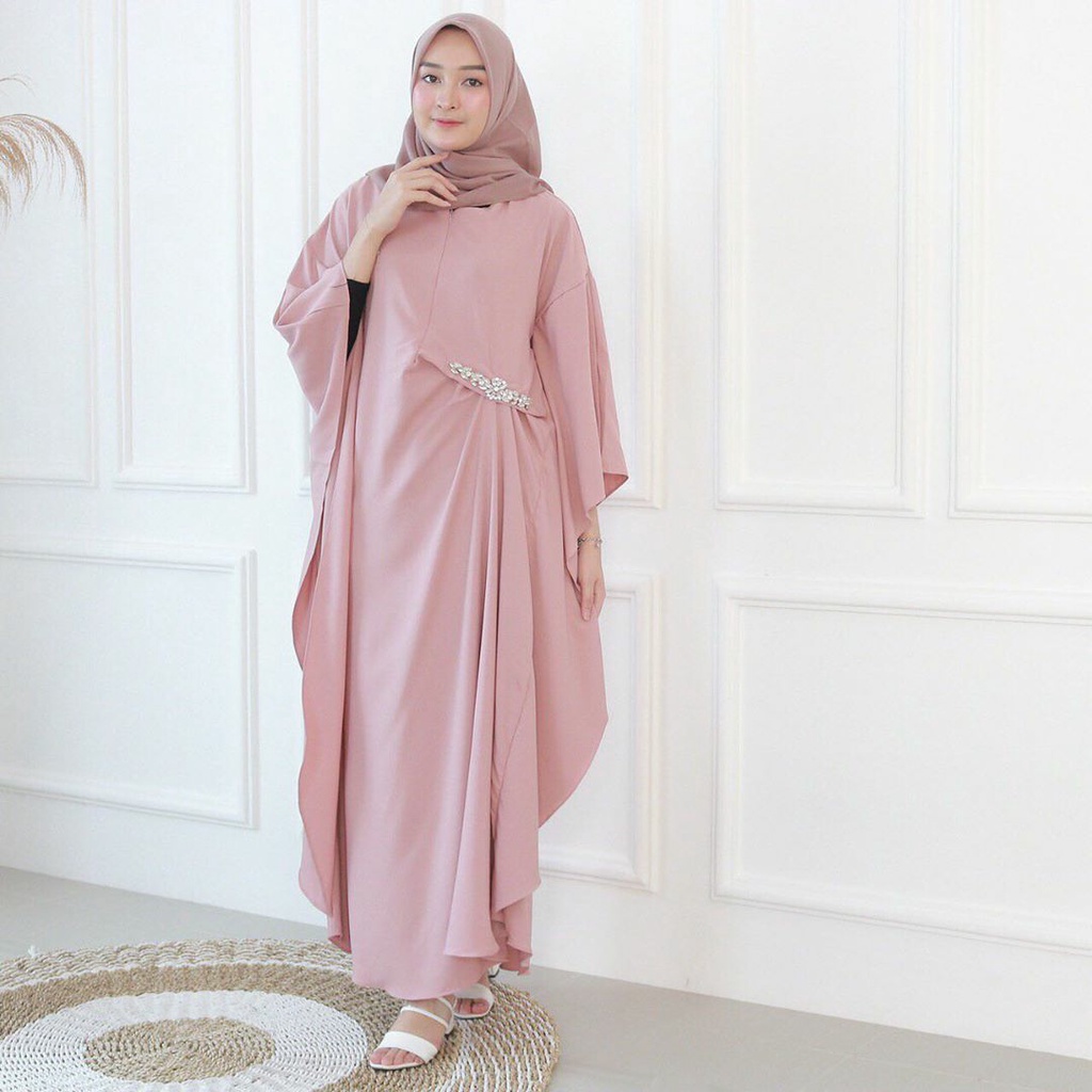 Deline Kaftan - Dress torryburch / kaftan lebaran / dress murah / kaftan murah