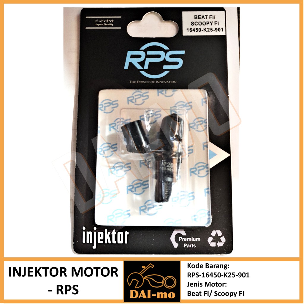 Injektor Motor Beat FI/ Scoopy FI Injeksi/ Injector Beat F1/ Scoopy F1 injeksi RPS 16450-K25-901