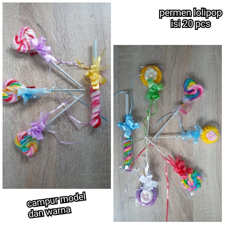 

campur motif model - permen lolipop 20 pcs - souvenir kado
