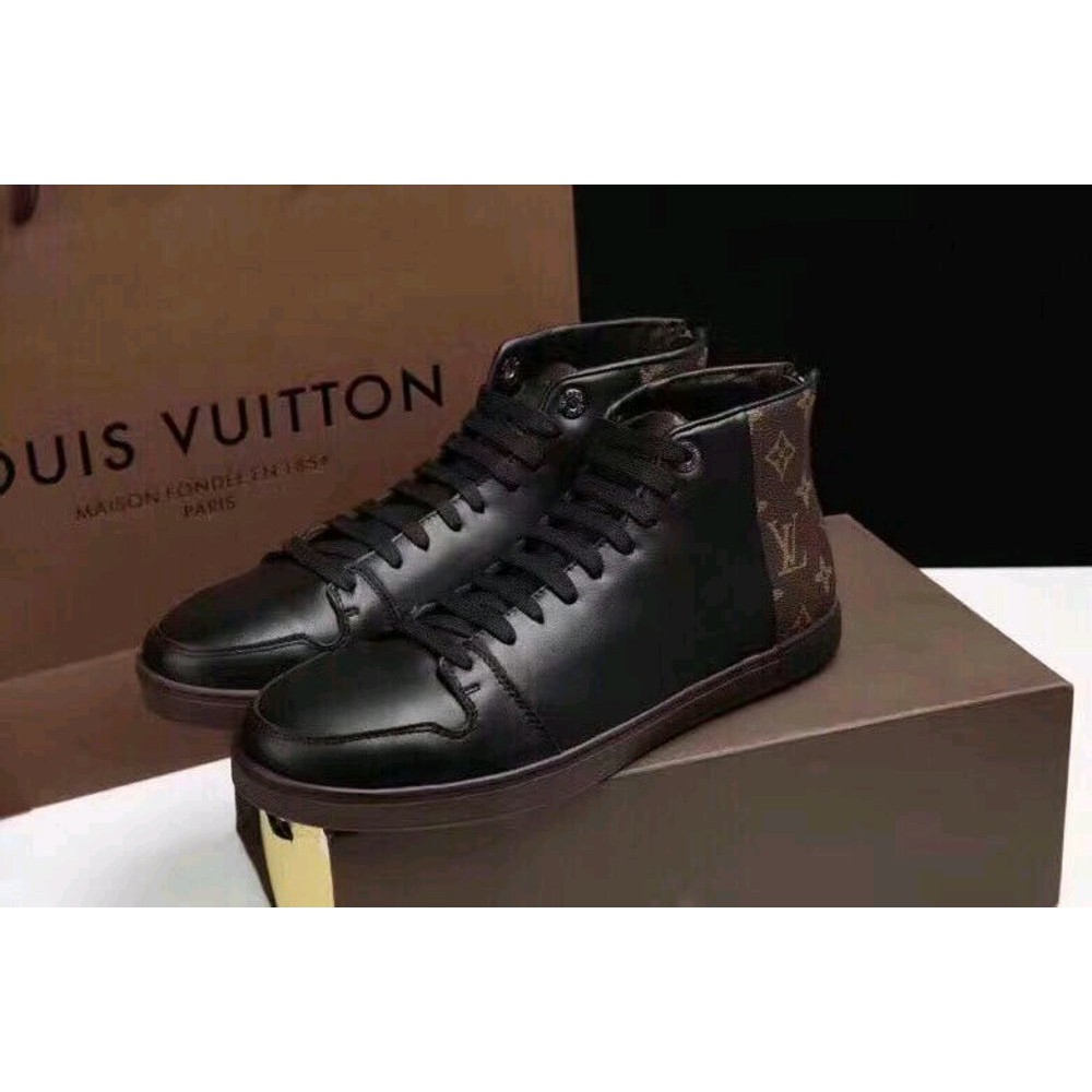 sepatu lv mono boots mirror quality