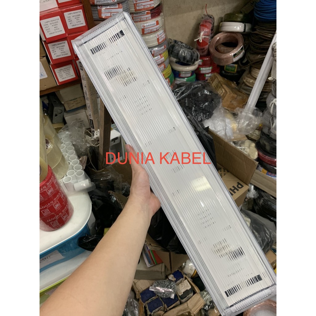 Kap Lampu Neon TL T8 2x18 watt 2x20 watt waterproof IP65 60cm