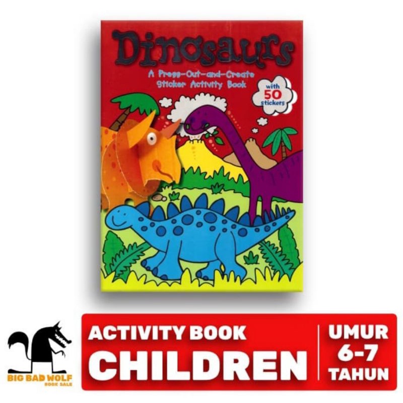 BBW Book Dinosaurs Press Out & Create