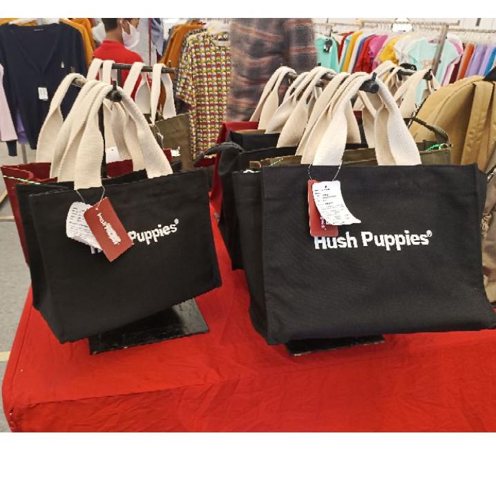 LANGSUNG KIRIM.. Canvas Tote Bag Hush puppies Sale