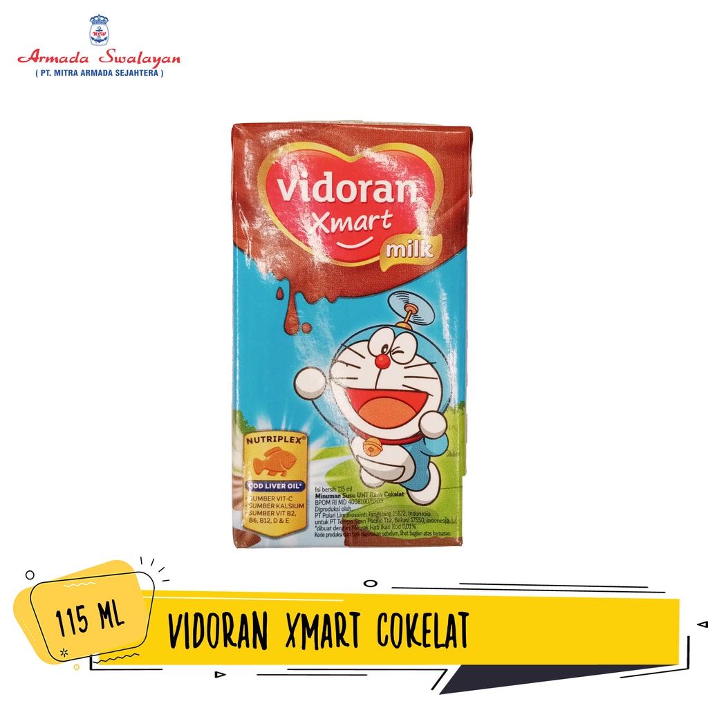 

Vidoran Xmart Susu UHT Cokelat 115ml