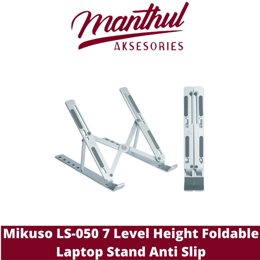 Mikuso LS-050 7 Level Height Foldable Laptop Stand Anti Slip