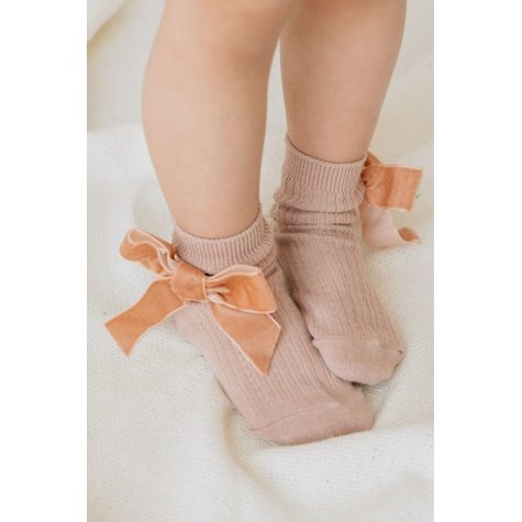 Bohopanna Bow Socks 0M - 6Y Kaos Kaki Pita Anak Perempuan Lucu Kaos Kaki Rajut Anak CBKS