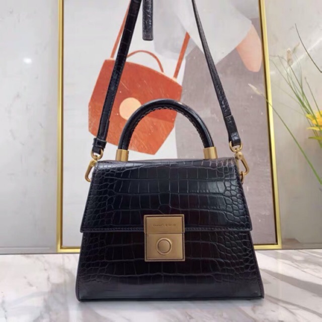 Tas Wanita | Tas Selempang | Tas Import Wanita Ck croc effect bag structured fashion#67852