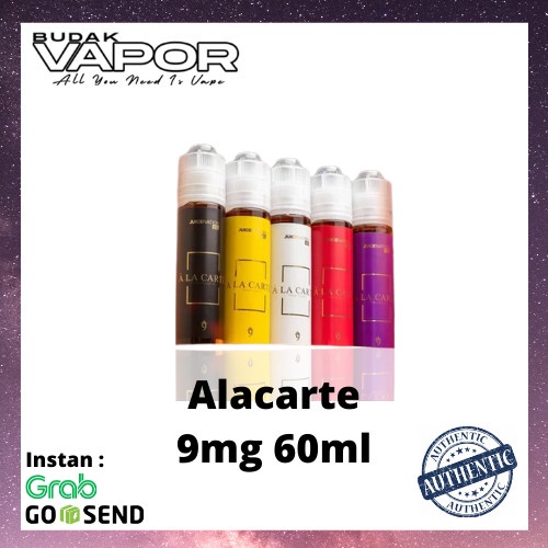 Ala Carte 9mg 60ml Authentic By Juicenation Shopee Indonesia