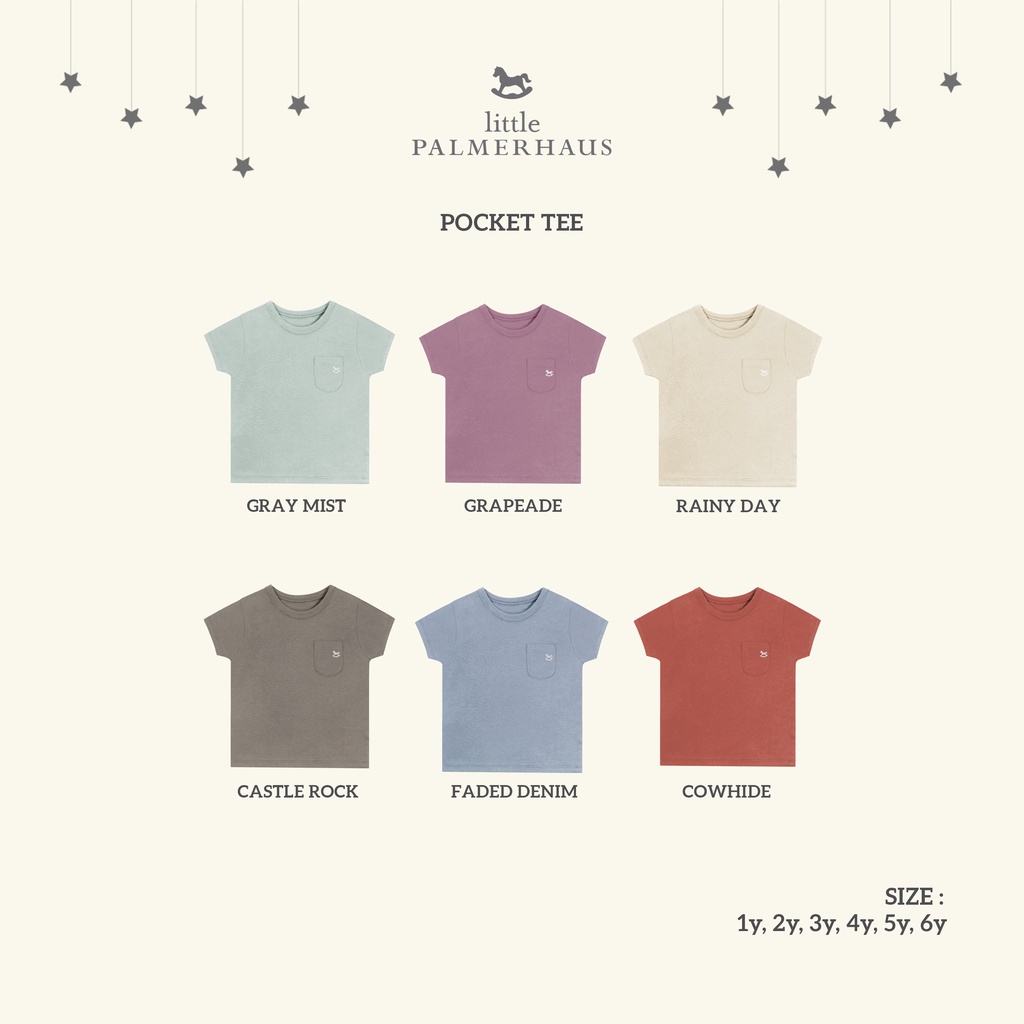 PROMO 7.7 PROMO BAJU LEBARAN Little Palmerhaus Pocket Tee ATASAN ANAK PREMIUM 1- 6 Tahun