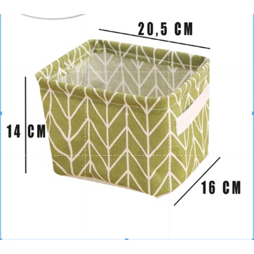 HomiHomi Keranjang Mini Tempat Penyimpanan Dekstop Storage BS002 Bisa Dicuci