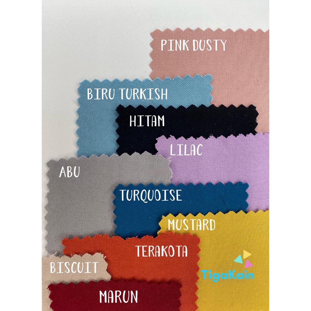 0.5 Meter Kain Rayon Twill Bahan Rayon Twil