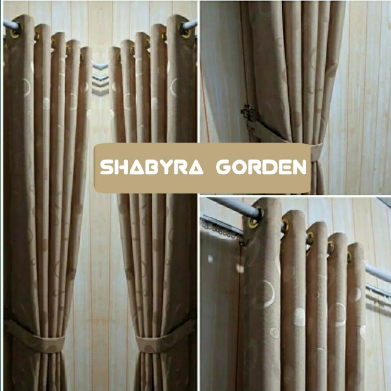 Gorden Panjang 250 cm Jendela Minimalis Ruang Tamu Mewah Hordeng Pintu Kamar Tidur