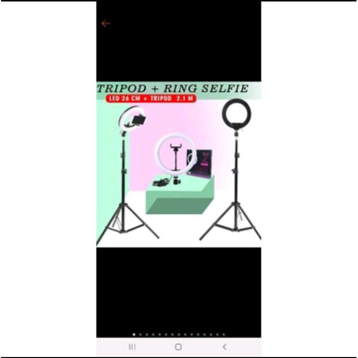 TRIPOD HP RINGLIGHT STAND 26CM/ PAKET LENGKAP RINGLIGHT