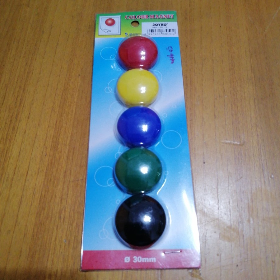 magnet button/magnet untuk papan whiteboard/color magnet joyko MN-30-5