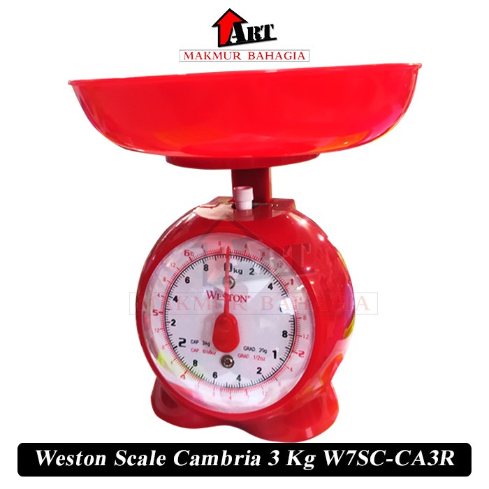 Timbangan Kue Weston Scale Cambria 3 Kg W7sc Ca3r Shopee Indonesia