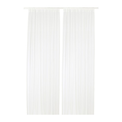 TERESIA Gorden tipis 1 pasang putih 2 pcs @ 145x250 cm