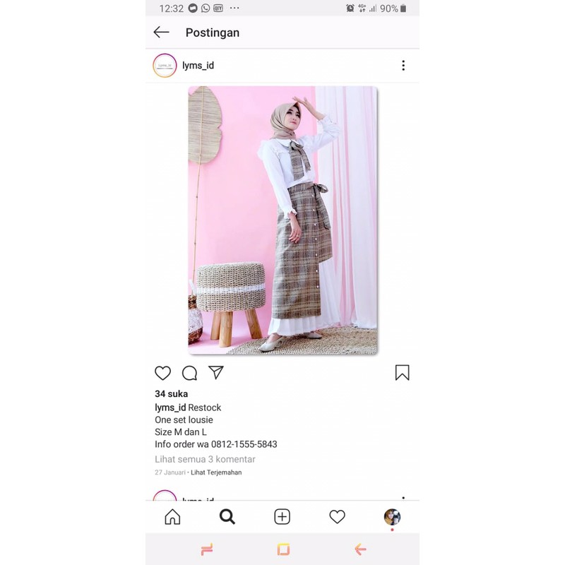 [PRELOVED] One set Lousie by Lyms id size M