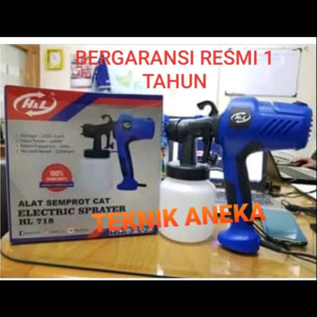 SPRAY GUN ELECTRIC H&L 718 ALAT SEMPROT CAT ELEKTRIK