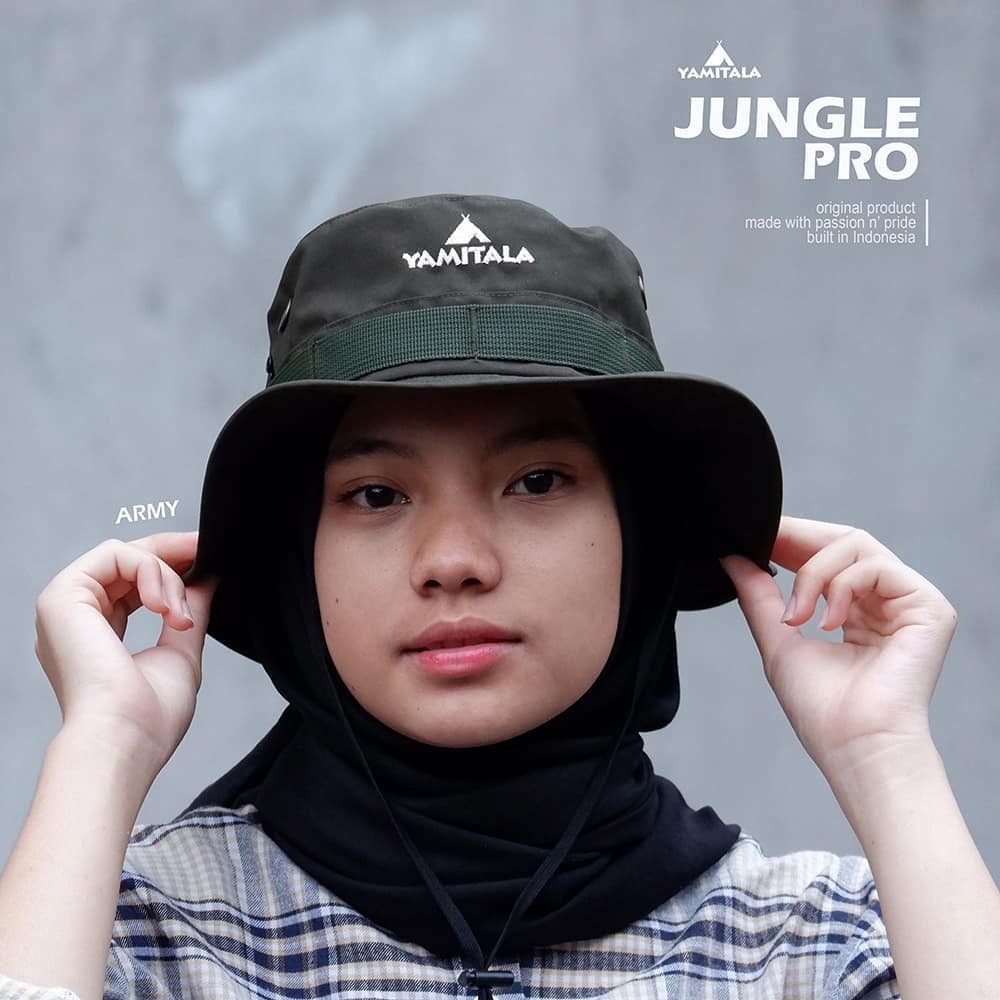 Topi RImba Yamitala Jungle Pro Topi Lapang Lapangan Outdoor Adventure Taslan Quickdry Thomgear Adventure Paiton Probolinggo