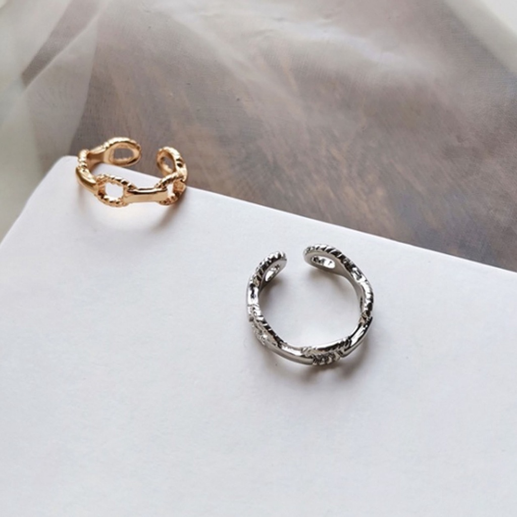 Hu Hu Hu Hu Hu Alat Bantu Pasang Kacamata♡ Cincin Adjustable Desain Hollow Bahan Alloy Untuk Wanita