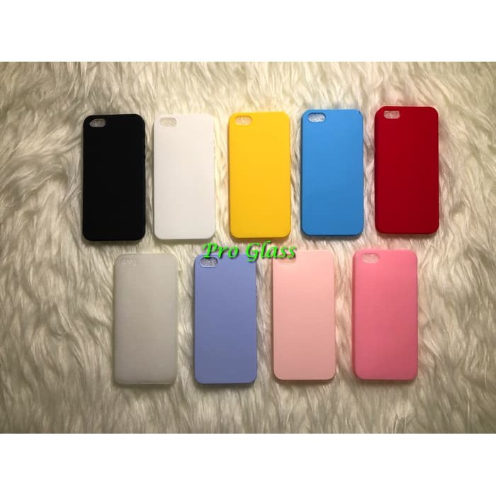 C107 Iphone 5 5S SE / 6 6S / 6+ / 7 / 8 / 7+ 8+ Colourful Ultrathin Silicone Case / Matte Case