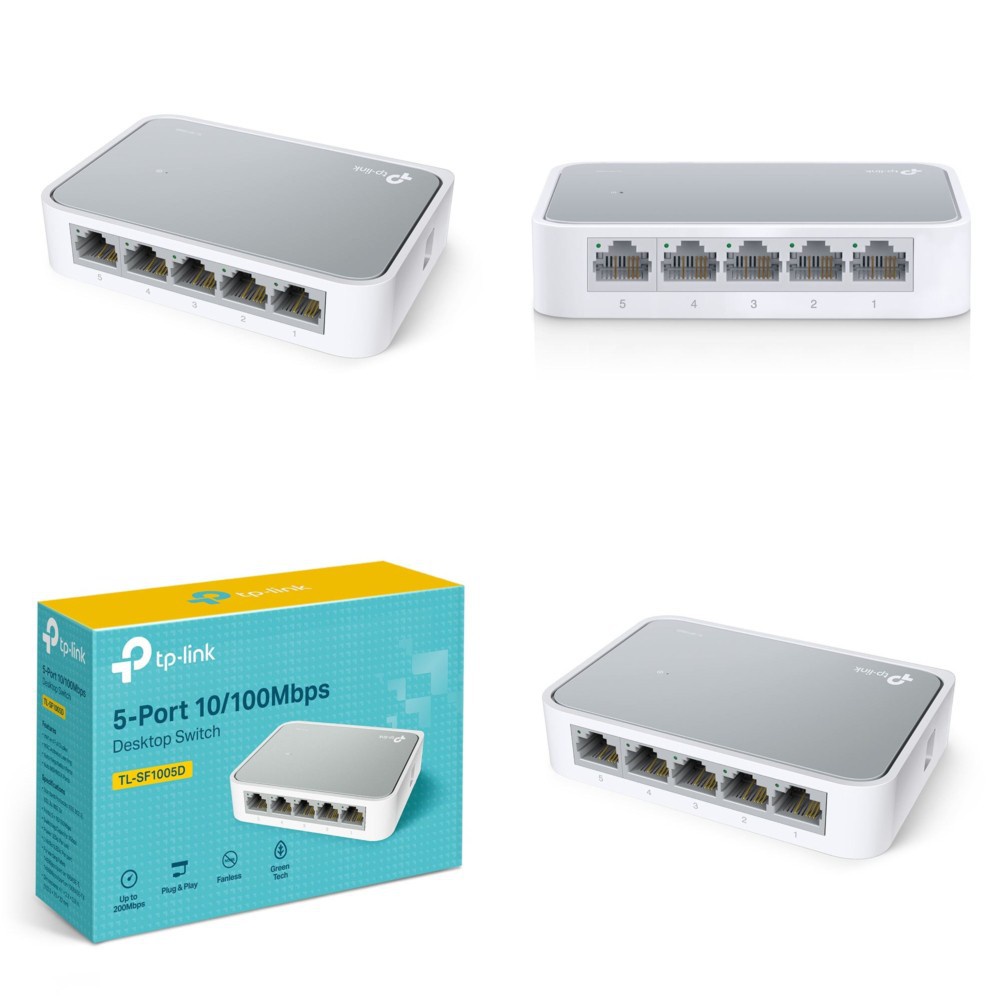 Trend-TP-LINK TL-SF1005D 5-Port 10-100Mbps Desktop Switch Hub TP LINK