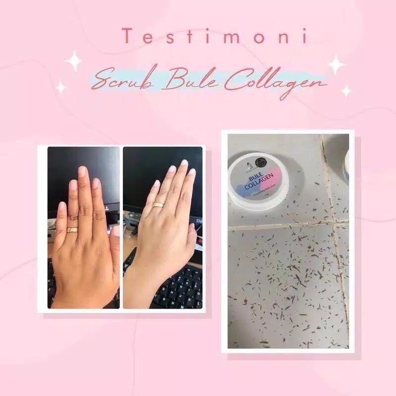 BODY SCRUB BULE COLLAGEN / BULE COLLAGEN SCRUB / LULUR BULE COLLAGEN / BULE COLAGEN