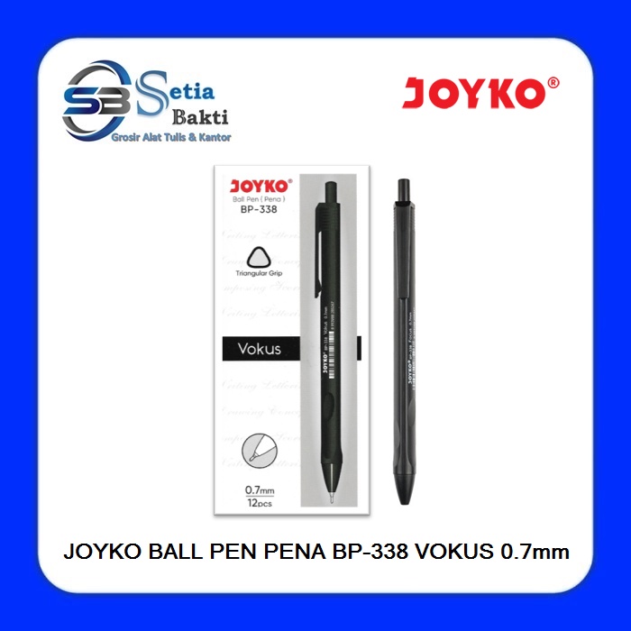 

JOYKO Ball Pen VOKUS - Pulpen Pena Joyko BP-338 0.7mm 1 Pak- 12 Pcs