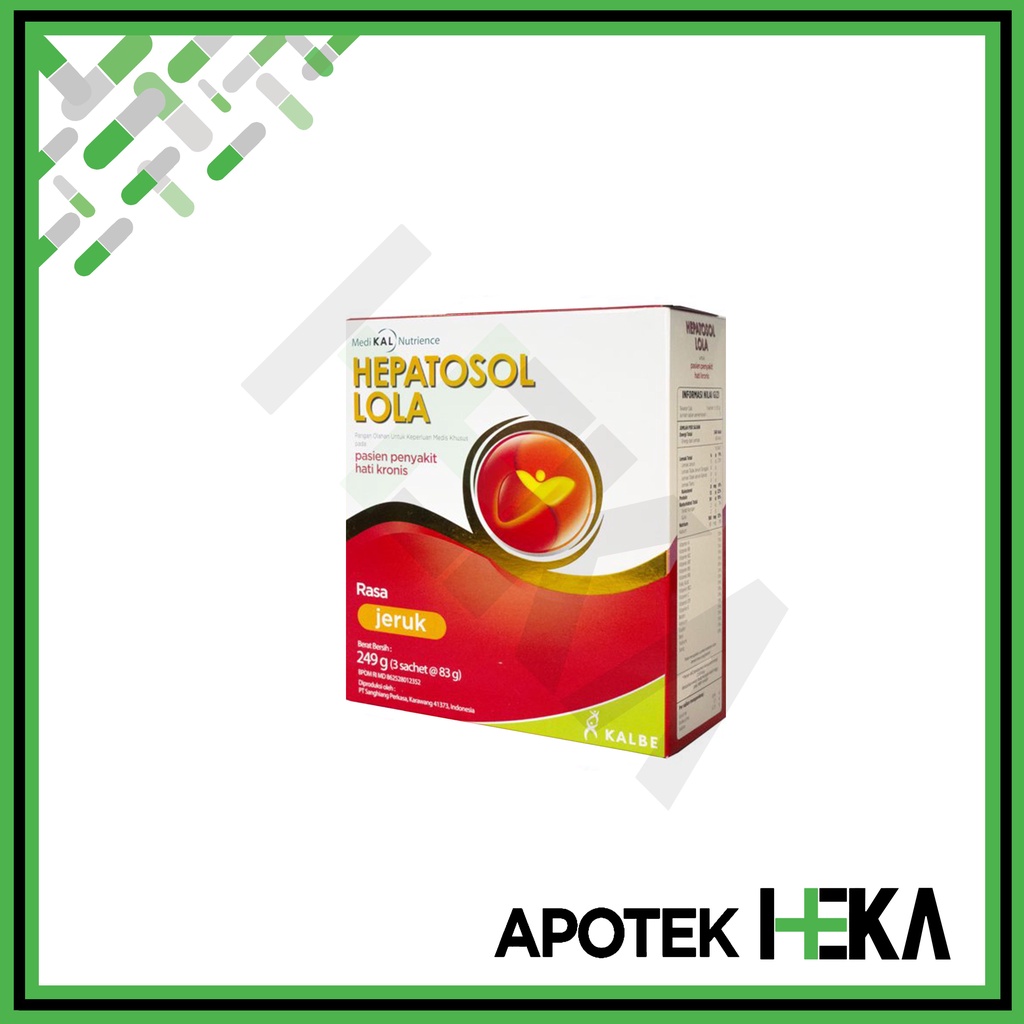 Hepatosol Lola Jeruk 249 gram - Nutrisi Kesehatan Hati Spesifik (SEMARANG)