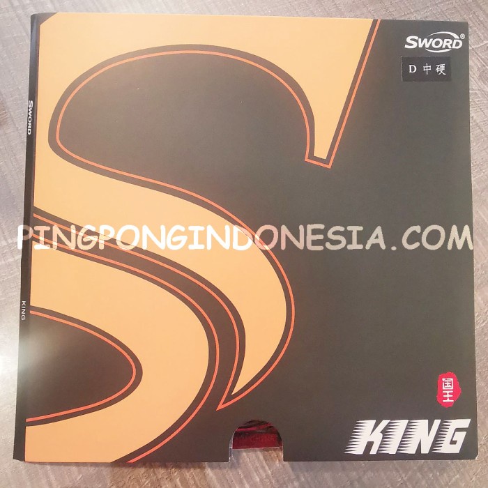 Sword King - Rubber Karet Pingpong Bat Bet Tenis Meja - Hitam