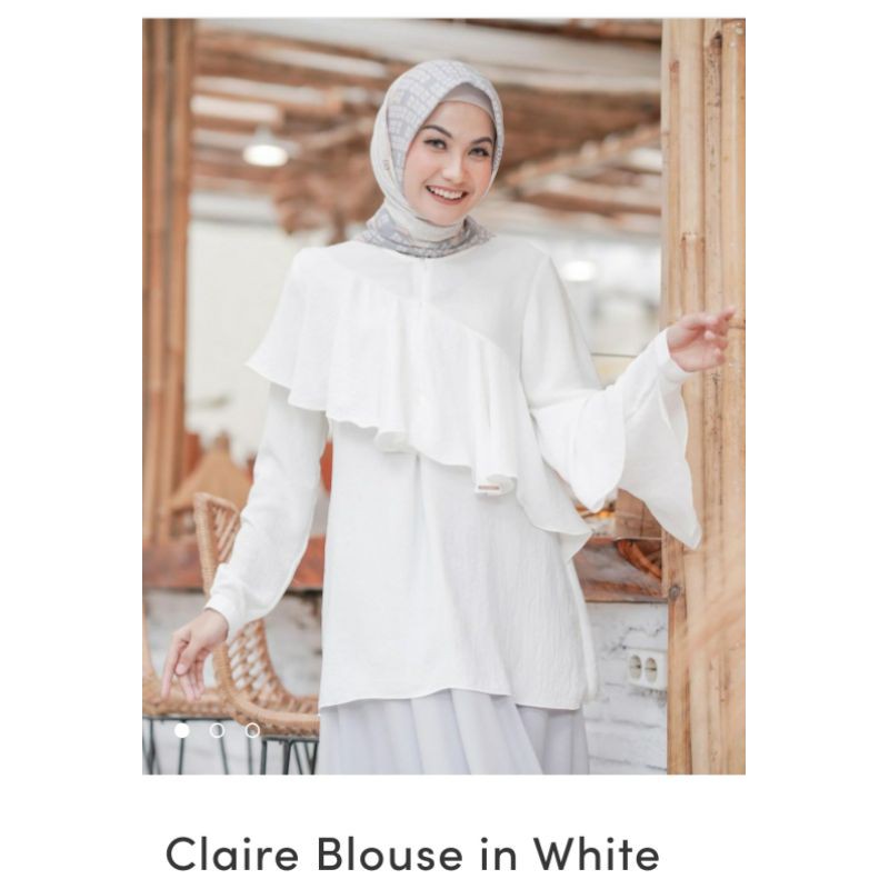 CLAIRE BLOUSE IN WHITE BY WEARING KLAMBY