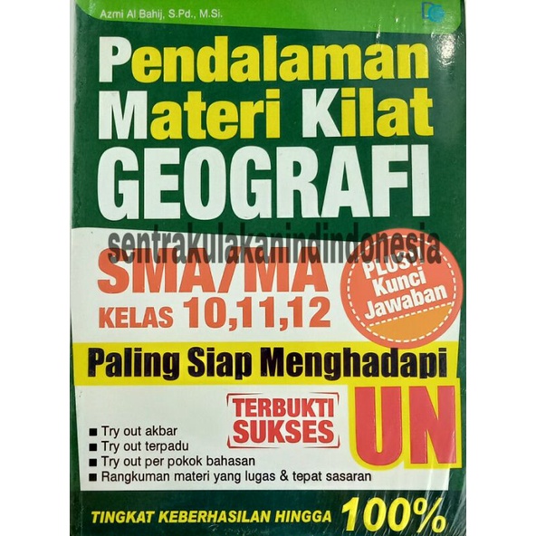 

PENDALAMAN MATERI KILAT GEOGERAFI 10,11,12 SMA/MA