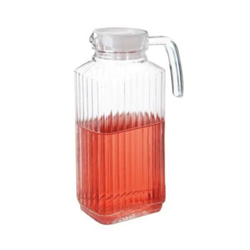 KRISHOME TEKO MINUM KACA 1&amp;1,7 LITER/JUG GLASS 1700 Ml/ TEKO AIR MINUM KACA/PITCHER KACA MURAH