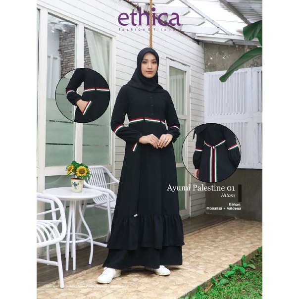 [READY] ETHICA GAMIS AYUMI PALESTINE 01 HITAM