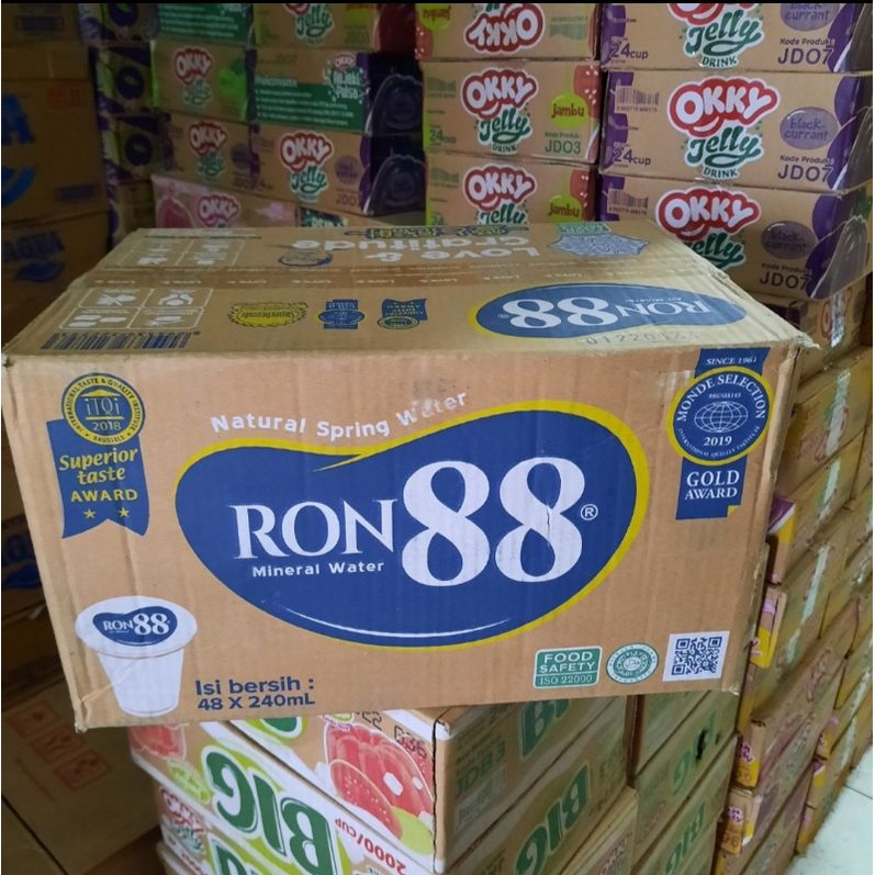 

RON 88 GELAS 240ML 1 DUS ISI 48 GELAS