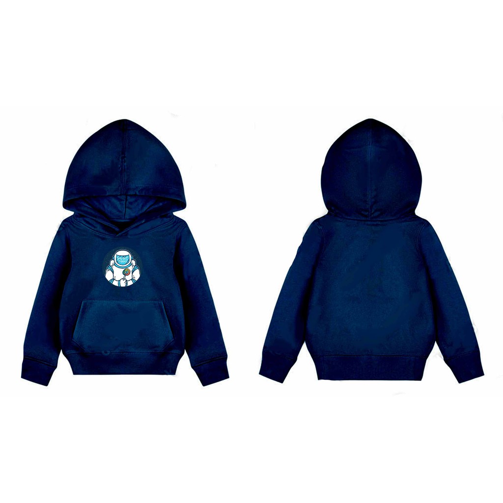 Hoodie Sweet Space Sweater Pakaian Fleece Anak M -XL