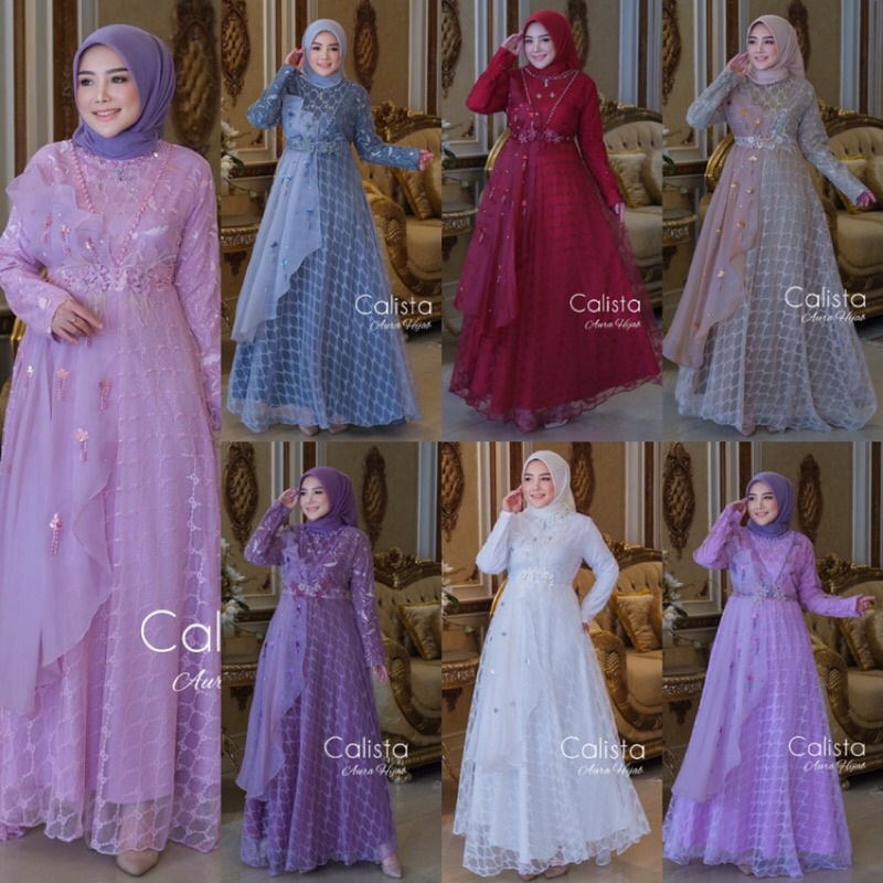 Calista Gown ORI by aura hijab raisha dress