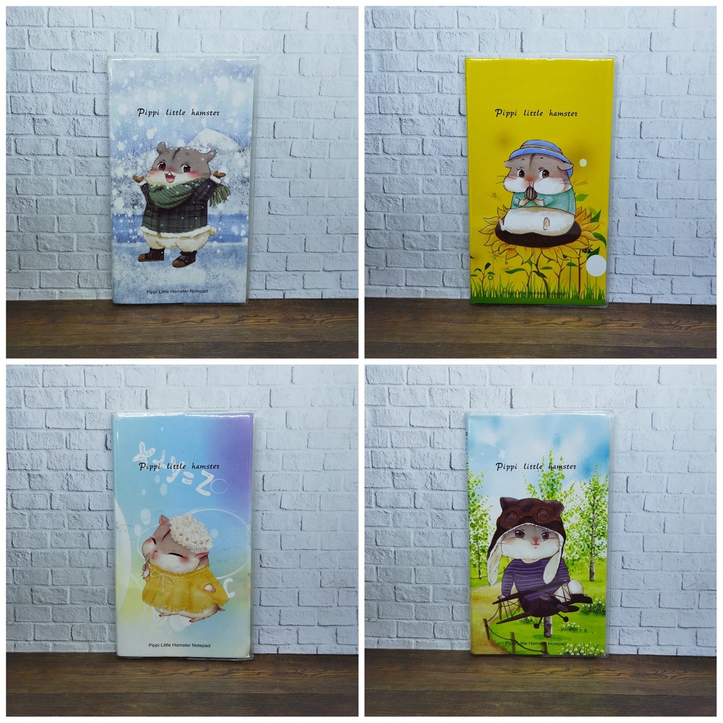 

Notebook/ Buku Catatan 48k Sampul Plastik motif Little Hamster