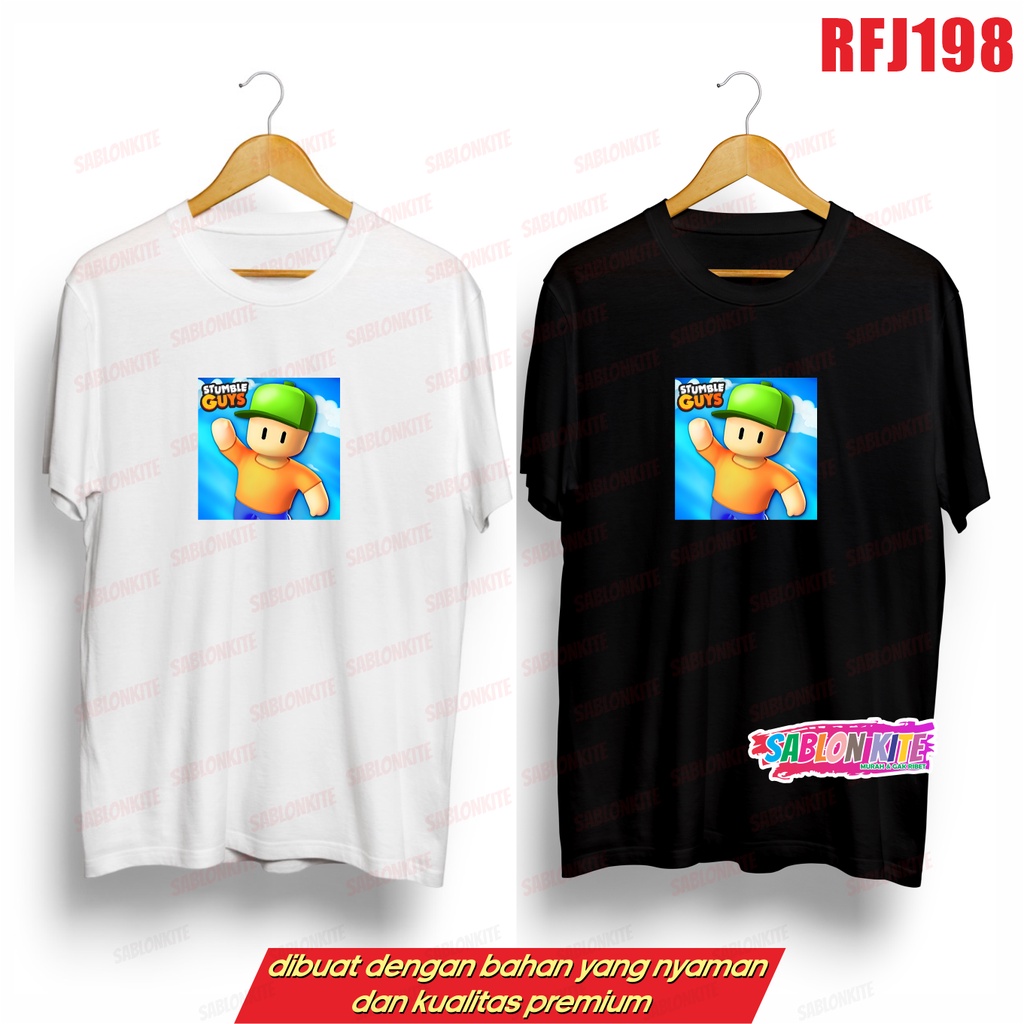 MURAH!!! KAOS GAME ANAK DEWASA RFJ198 STUMBLE GUY