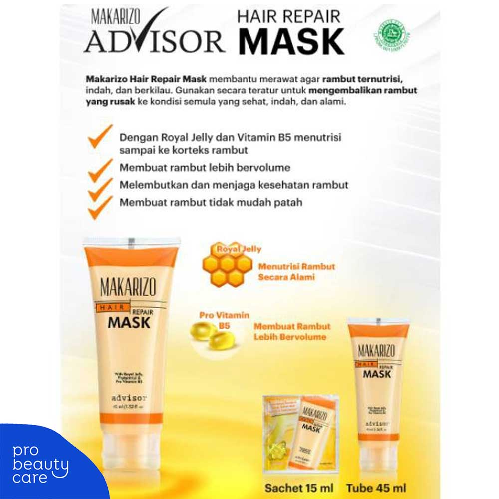 Makarizo - Advisor Hair Repair Mask (15 ml) - Masker Rambut