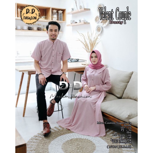 (RESTOCK)SETELAN COUPLE VALENT OOTD BY D&amp;D