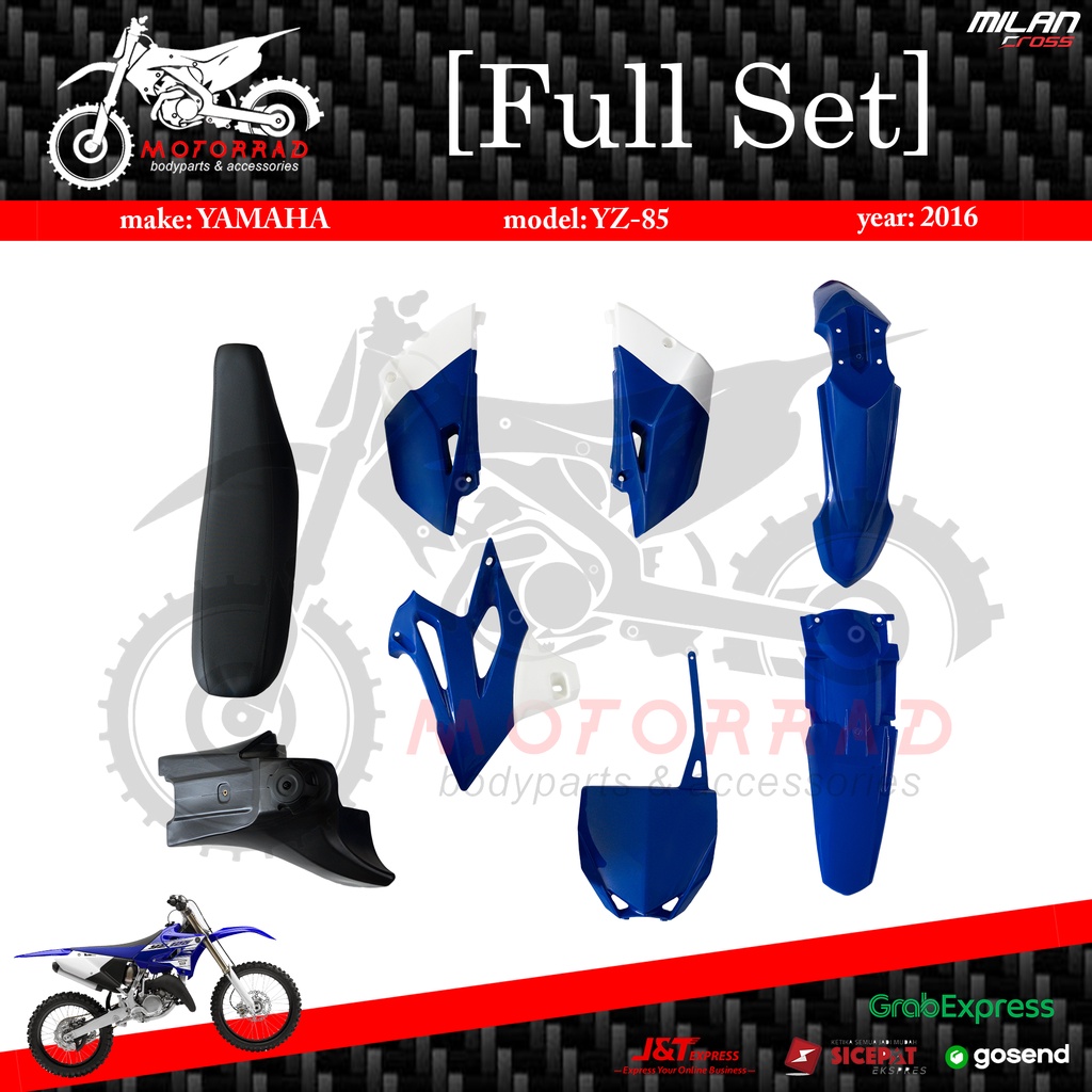 BODY FULL SET KOMPLIT YAMAHA YZ 85 TAHUN 2016