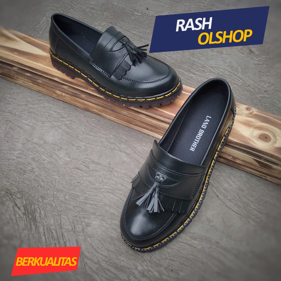 Sepatu Loafer Pria Terbaru Penny Loafers Indian Slip On Hitam