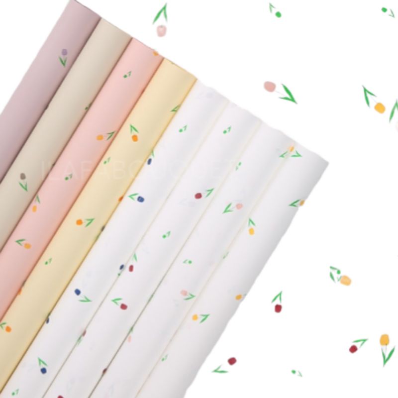

[5 Lembar] [1 Lembar] Tulip Bouquet Paper | Kertas Bouquet | Kertas Cellophane | Cellophane Paper