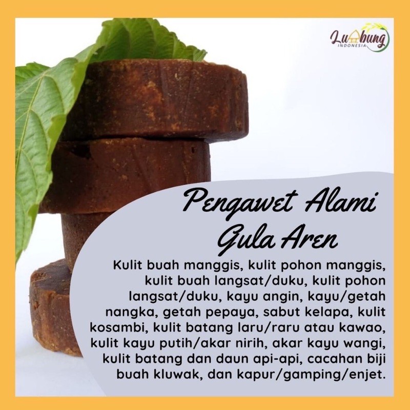 Gula Aren Asli 100% Nira Kawung Merah Asli 400 gram