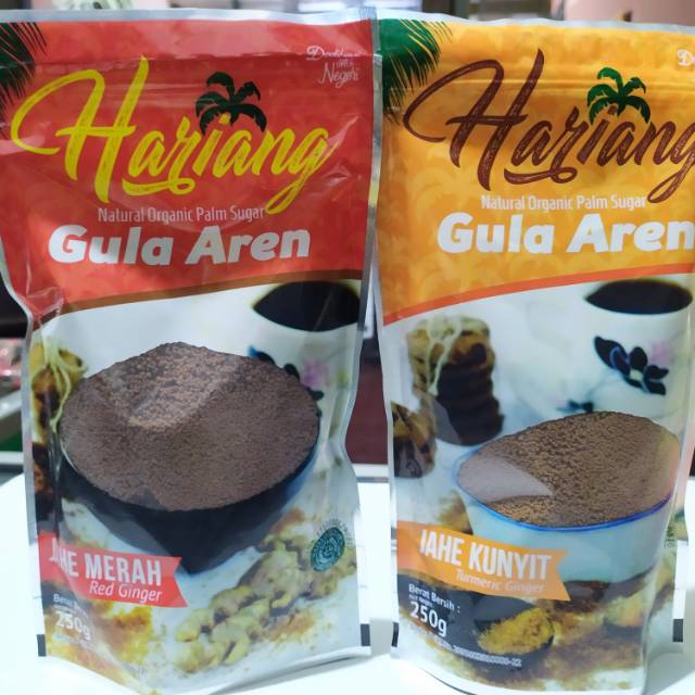 GULA AREN JAHE MERAH DAN JAHE KUNYIT ORGANIK | PALM SUGAR HARIANG