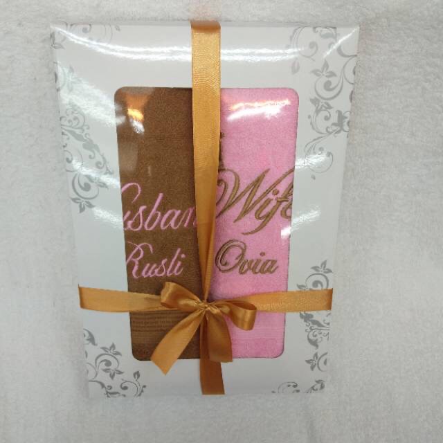 Promo Gift Box Couple 2pcs Handuk Dewasa