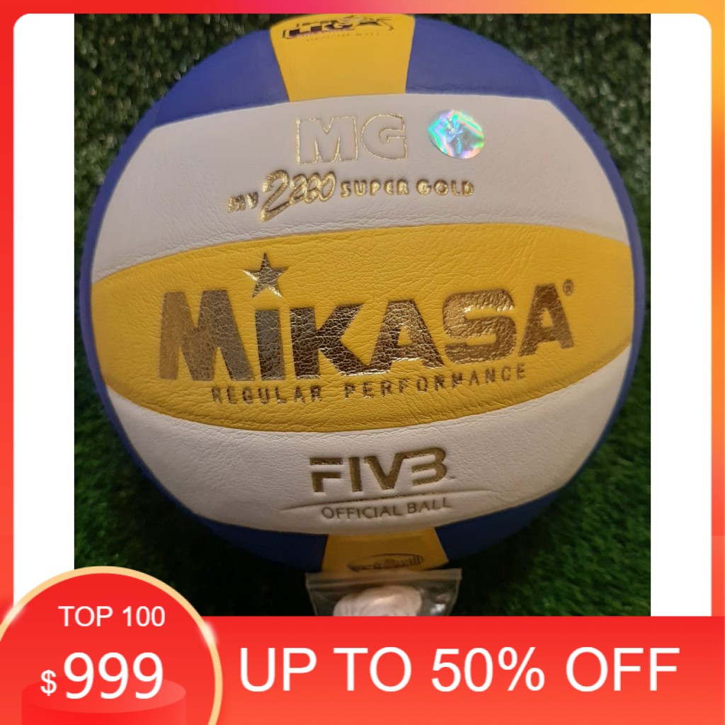 ( promo ) bola voli mikasa mv2200 supergold / bola voli mikasa / bola voli