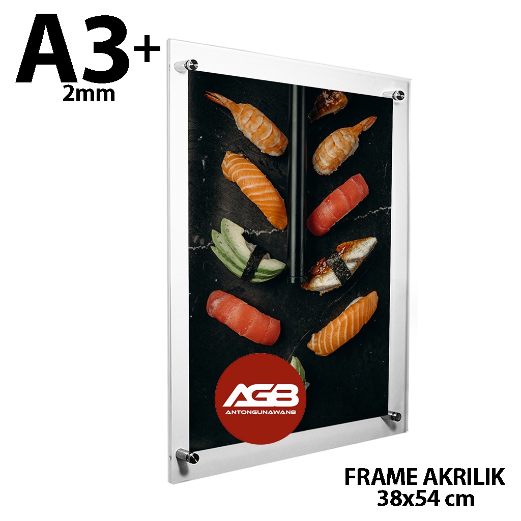 

Acrylic - Frame Akrilik A3 PLUS 38x54cm 2mm